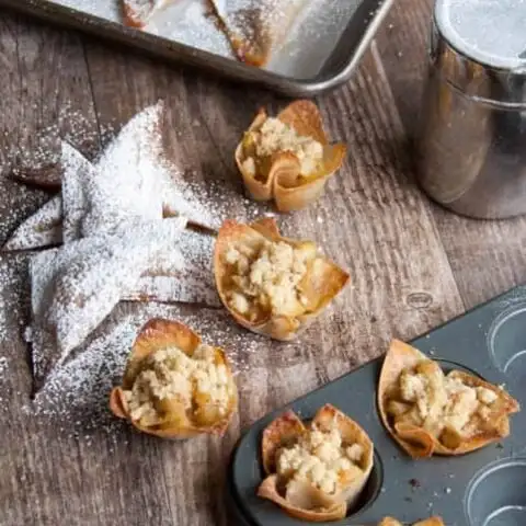 Skinny Apple Pie Won Tons