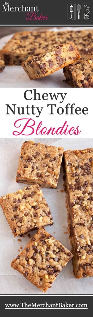 Chewy Nutty Toffee Blondies