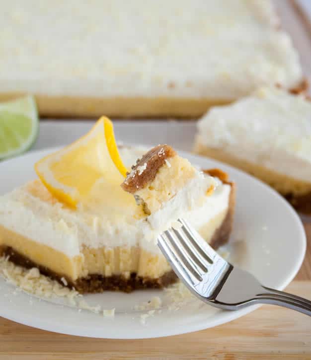 emon Lime Cream Slab Pie. Creamy lemon lime filling, topped with fluffy whipped cream, sits upon a sweet vanilla wafer crust.