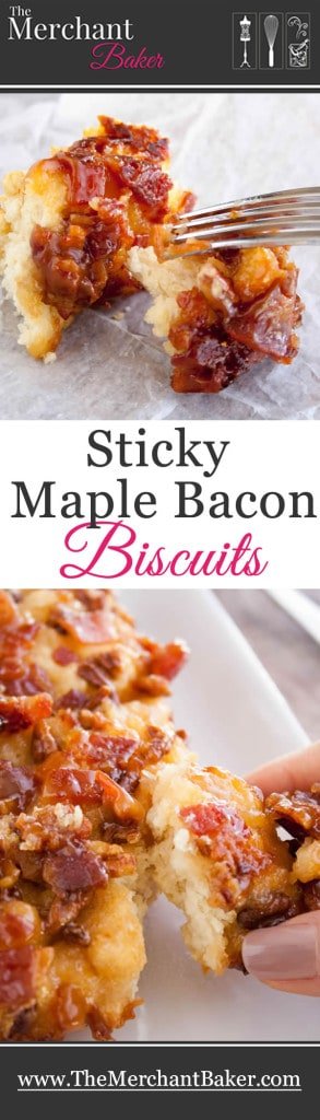 Sticky Maple Bacon Biscuits