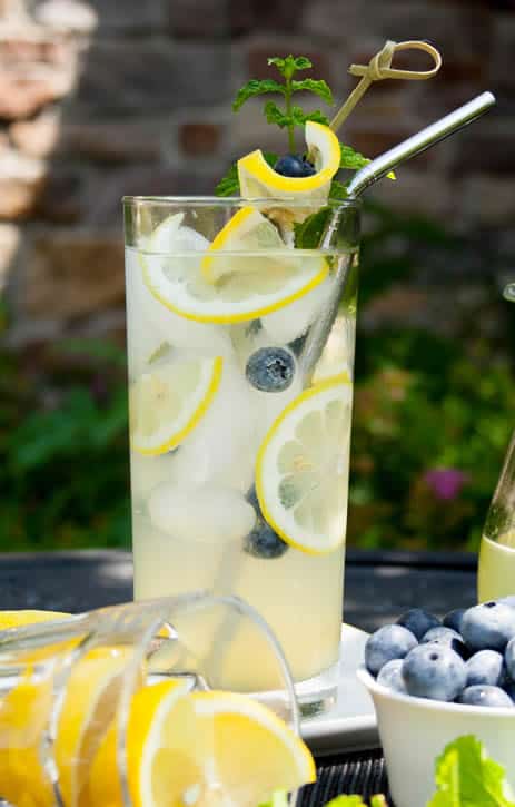 Fresh Lemonade. Fresh squeezed lemon juice is used to make a juicy simple syrup that's perfect for lemonade and other drinks and sweets.