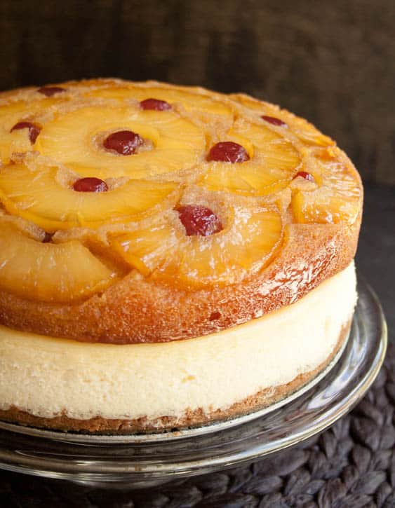 Pineapple Upside Down Cheesecake Cake-4