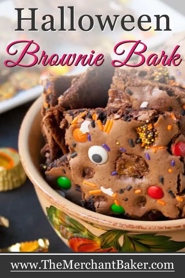 Halloween Brownie Bark