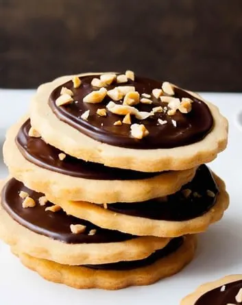 Fudge Topped Peanut Butter Cookie Tarts