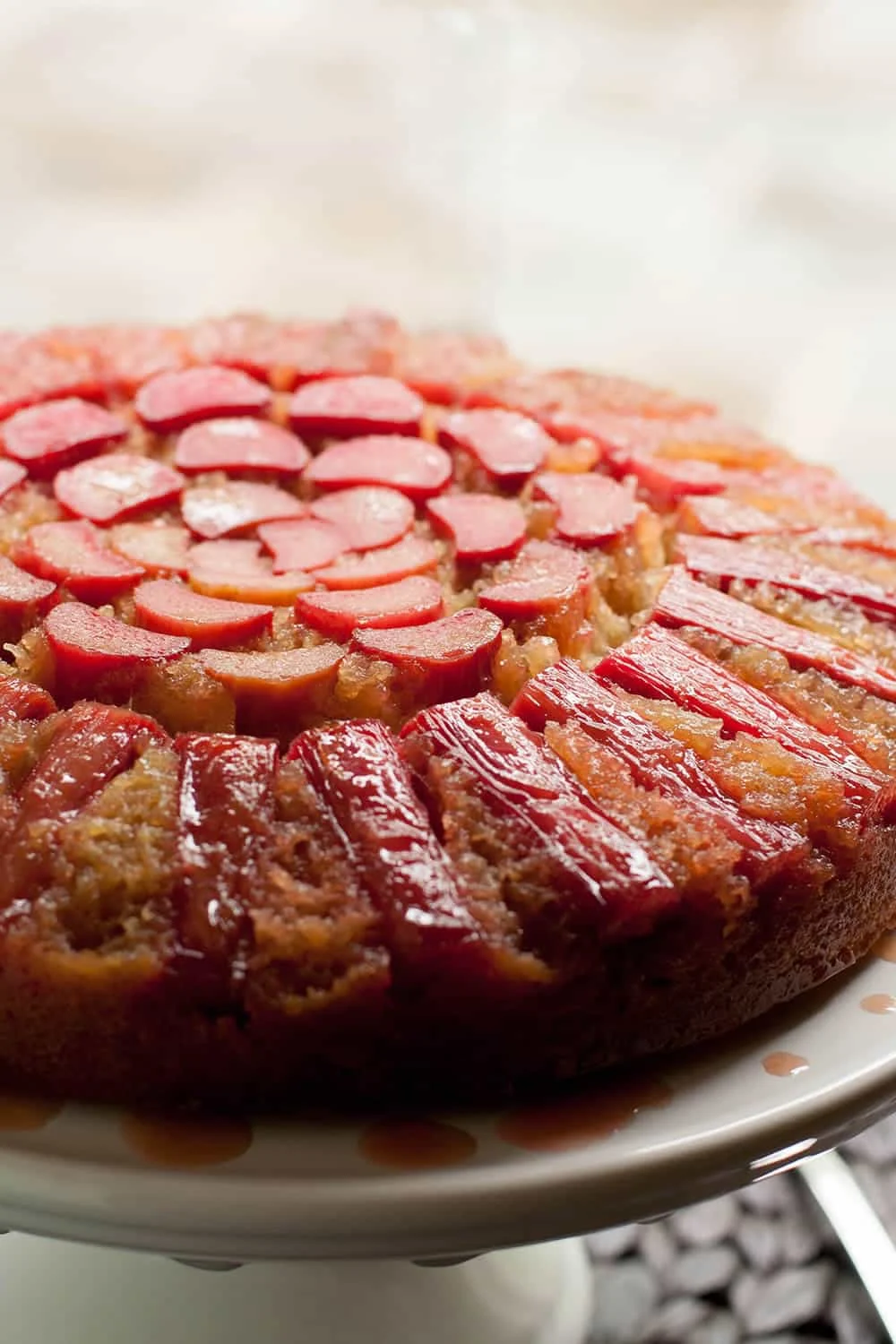 Rhubarb Upside Down Cake-3