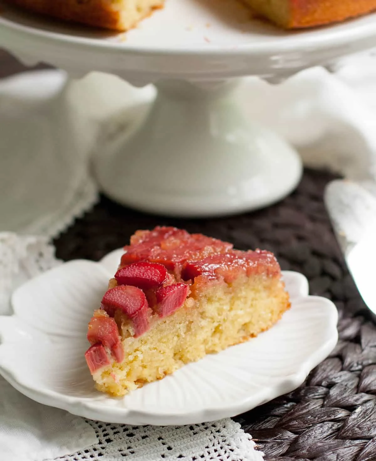 Rhubarb Upside Down Cake-4