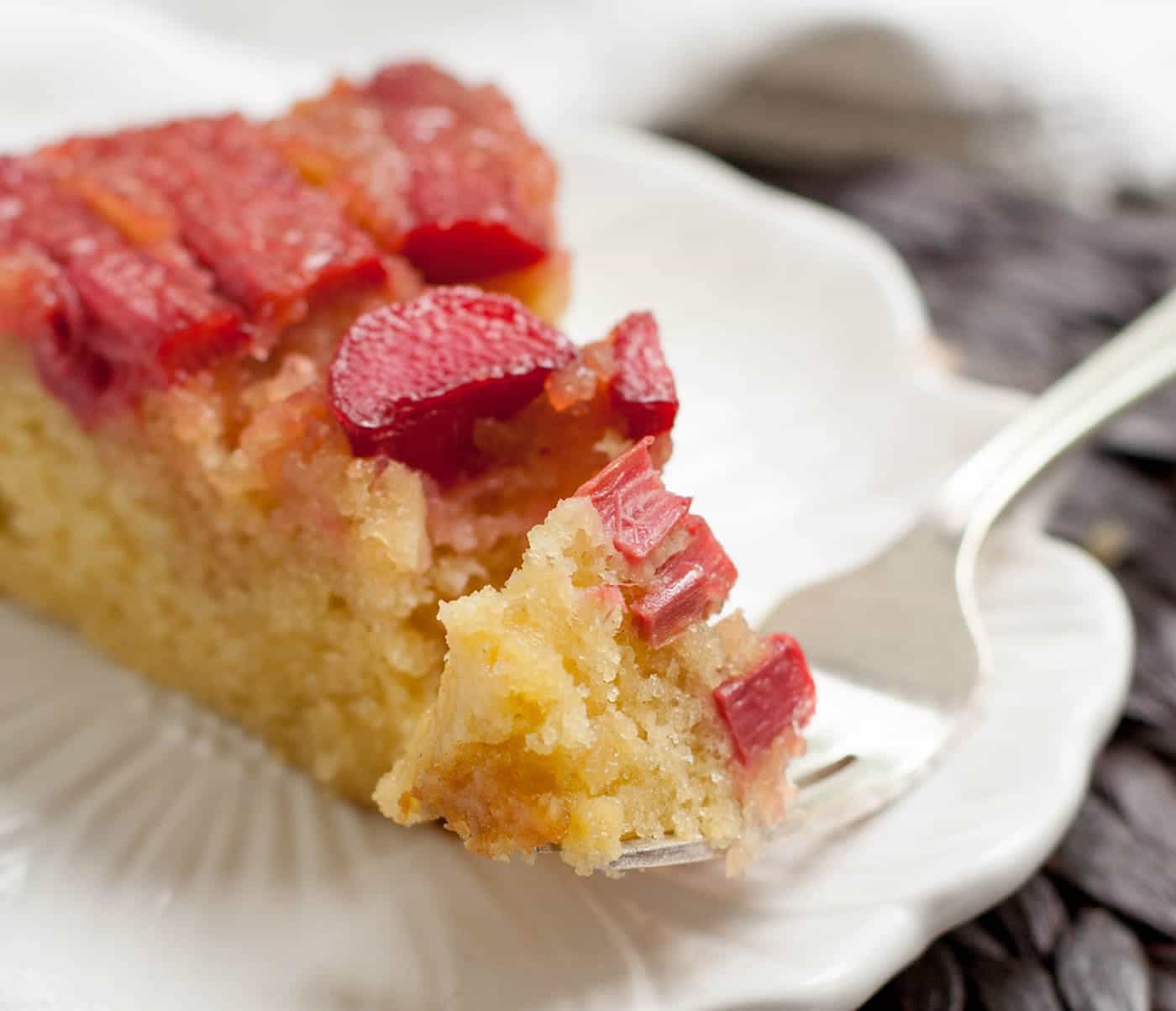Rhubarb Upside Down Cake-8