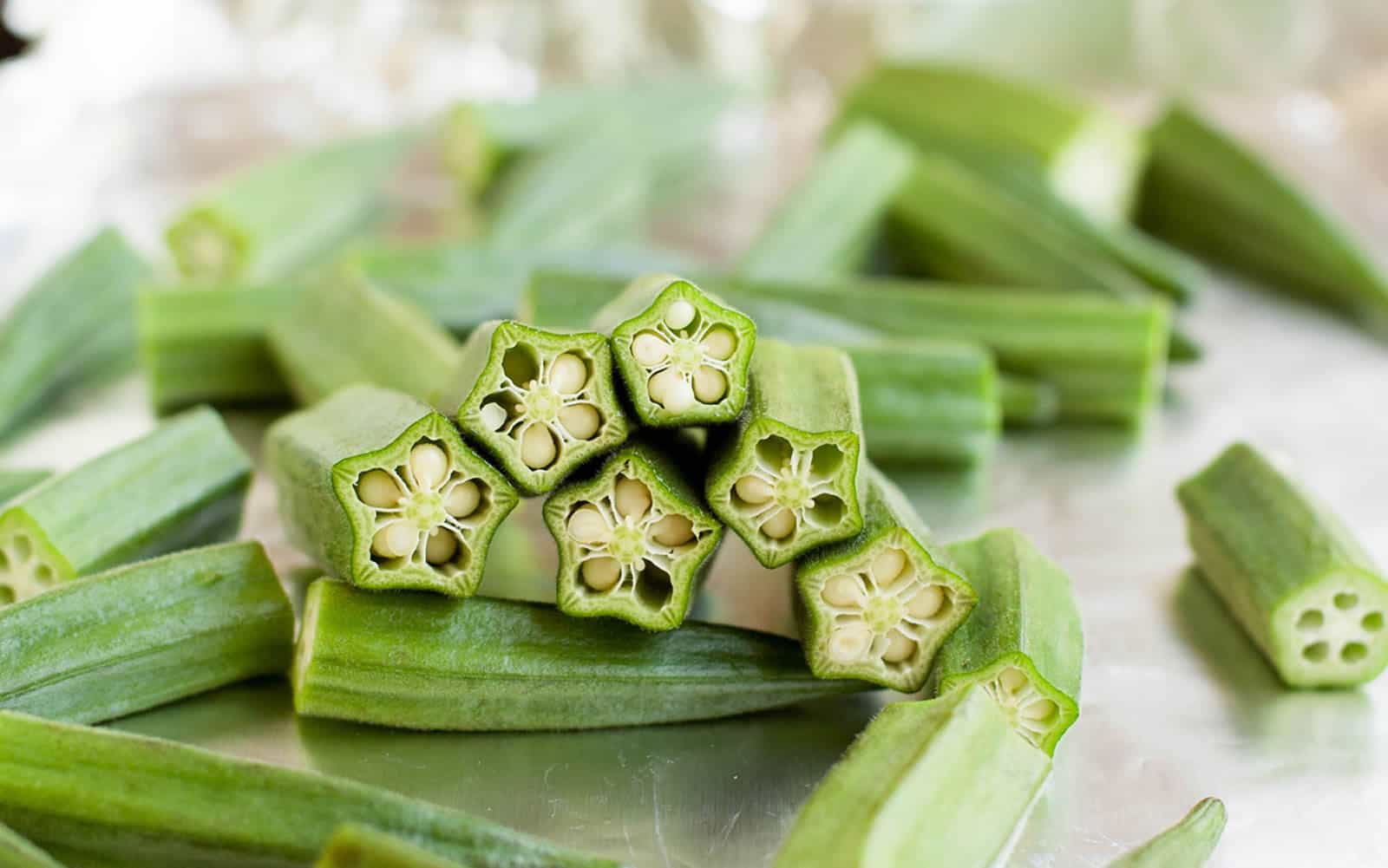 Roasted Okra. The easy way to prep this sometimes tricky vegetable. Just roast with olive oil, salt and pepper for a delicious snack, appetizer or side!