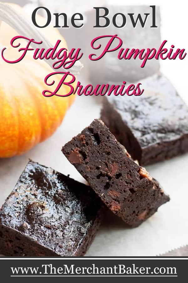 Fudgy Pumpkin Brownies