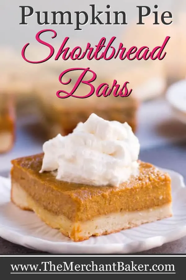 Pumpkin Pie Shortbread Bars