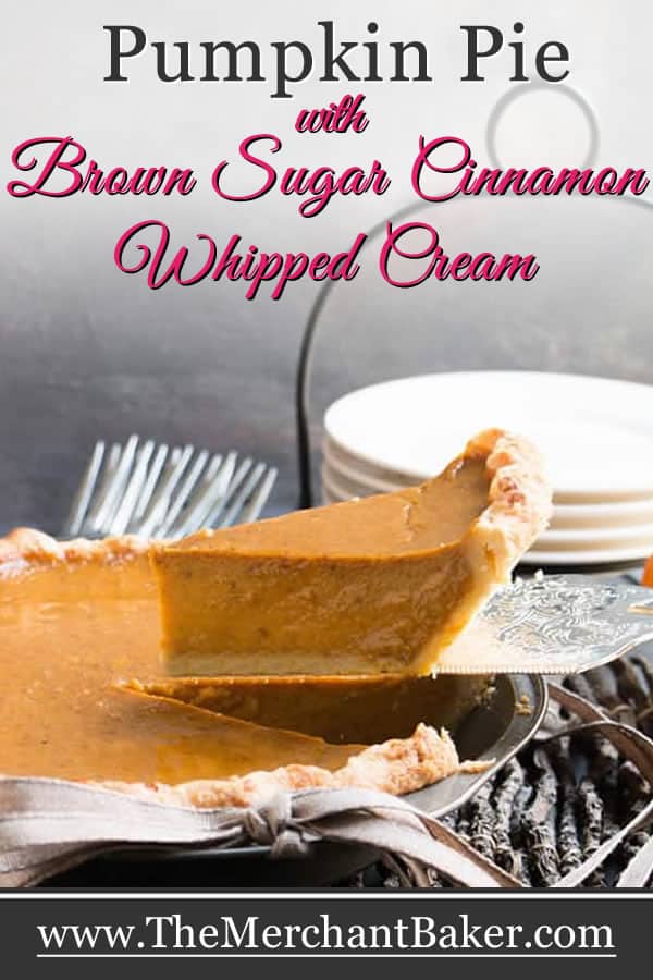 Pumpkin Pie with Brown Sugar Cinnamon Whipped Cream