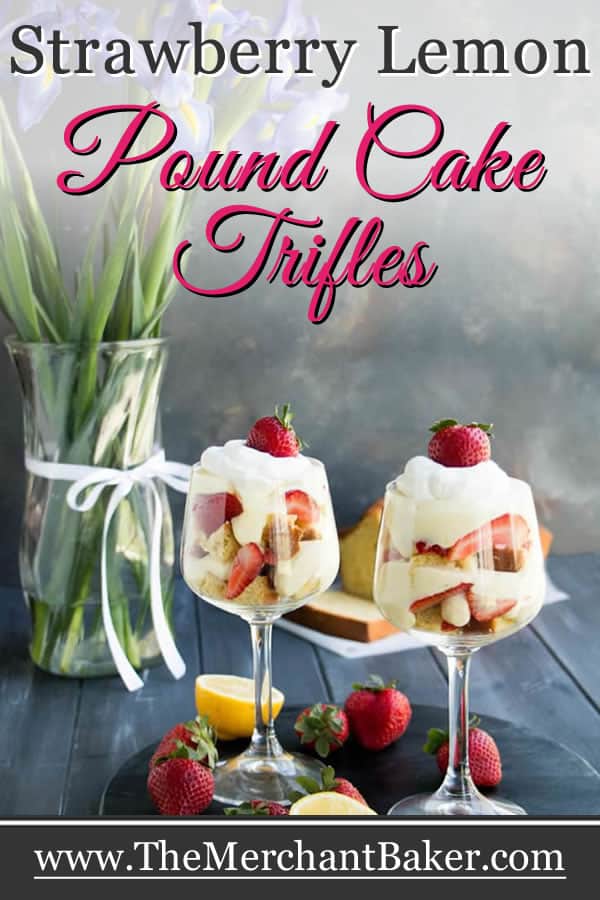 Strawberry Lemon Pound Cake Trifles