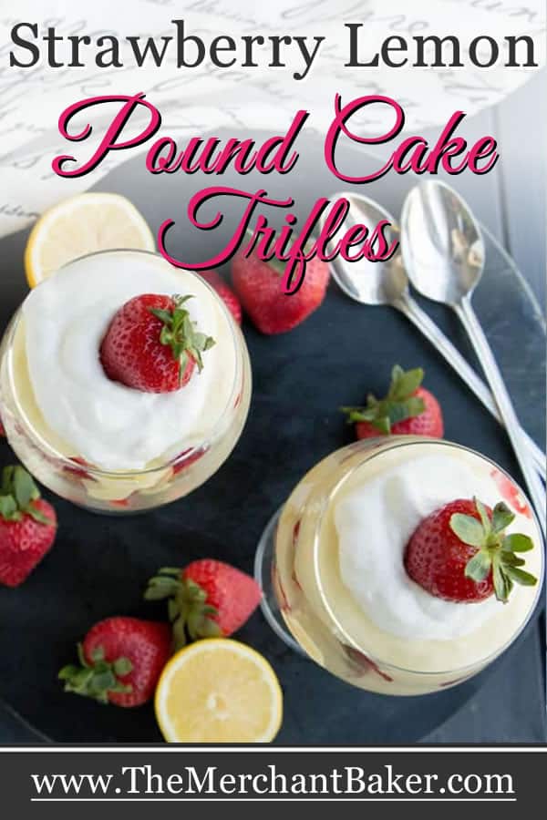 Strawberry Lemon Pound Cake Trifles
