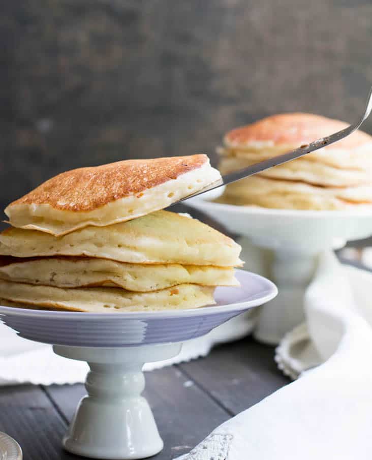 Fluffy Buttermilk Pancakes. It's easy to make classic fluffy buttermilk pancakes from scratch. This recipe makes a great base for other flavors and add ins.