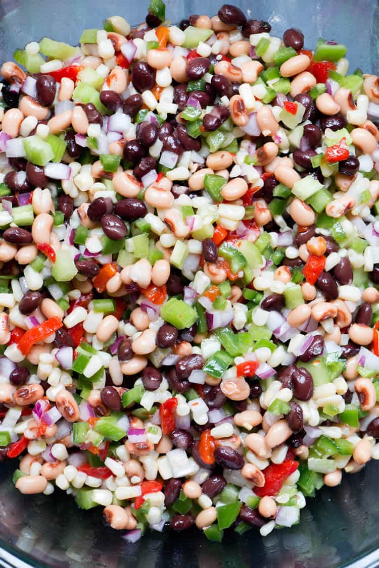 Jalapeno Bean Salsa. Lightly sweet with a bit of heat, this salsa gets recipe requests everywhere it goes! It's a great make ahead recipe.