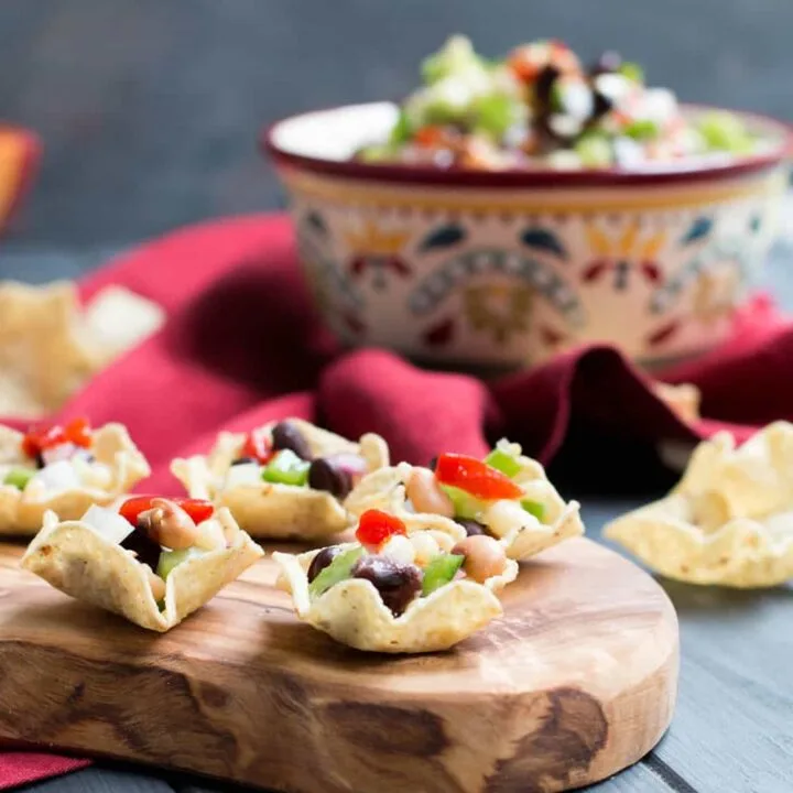 Jalapeno Bean Salsa. Lightly sweet with a bit of heat, this salsa gets recipe requests every where it goes! It's a great make ahead recipe.