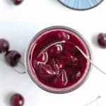 Fresh Sweet Cherry Sauce. An easy one pan sauce, made with fresh cherries and citrus. Delicious warm or cold on top of sweet or savory dishes!