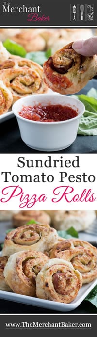Sundried Tomato Pesto Pizza Rolls