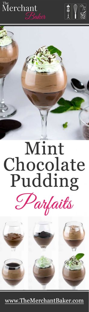 Mint Chocolate Pudding Parfaits
