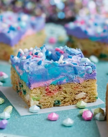 Mermaid Birthday Sugar Cookie Bars