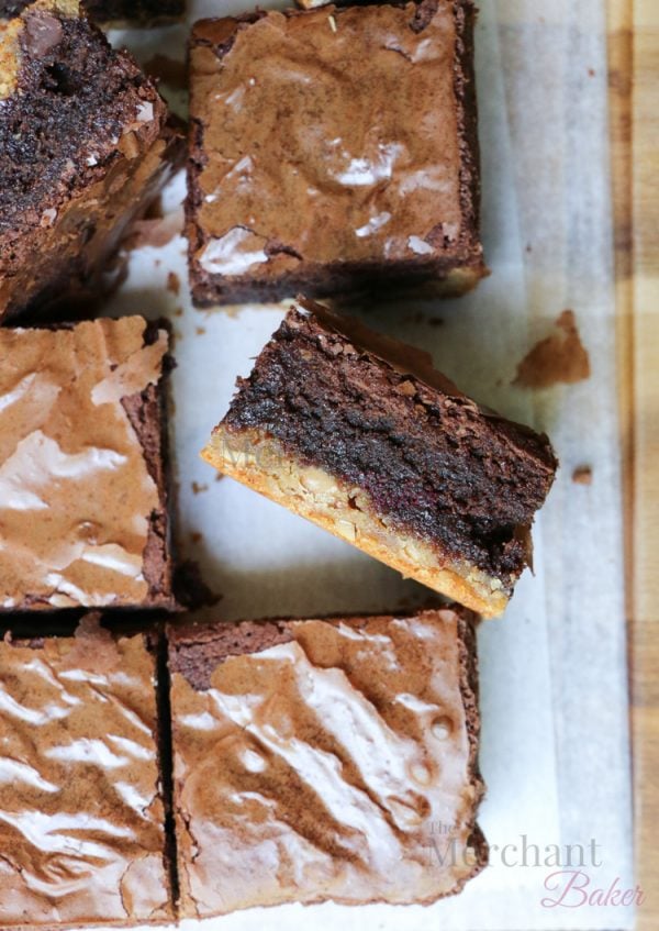 Peanut Butter Blondie Brownies The Merchant Baker