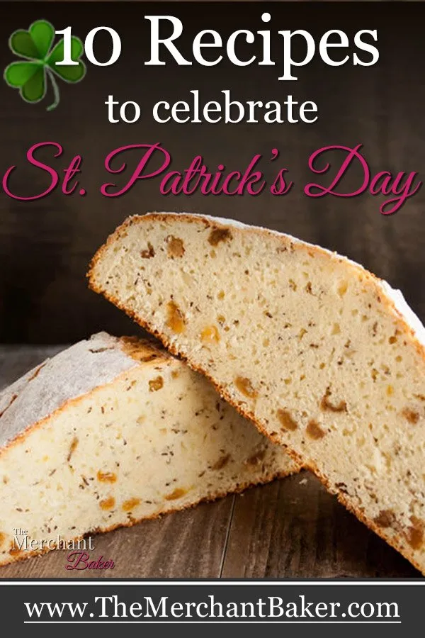 A loaf of Irish soda bread cut open to expose the inside